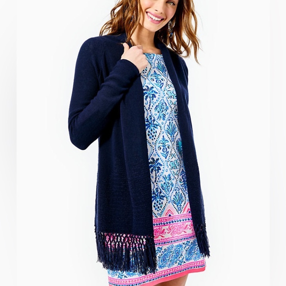 NEW Lilly Pulitzer Tatum Cardigan - True Navy size XS